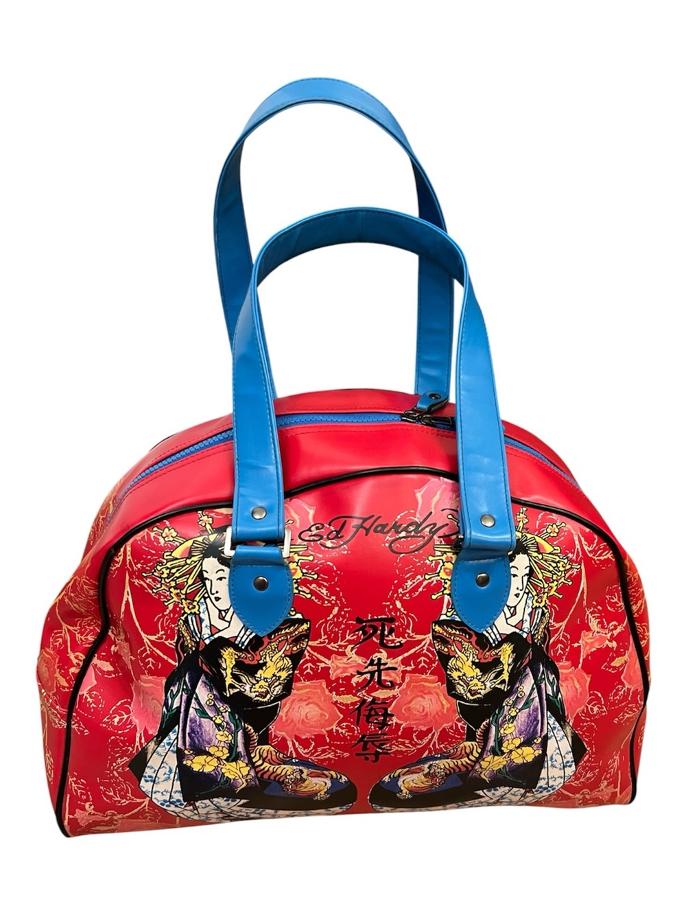 Y2K Ed Hardy Geisha Girls Tiger Bowling Tote Bag